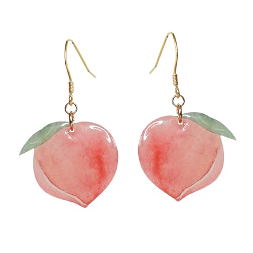 VALICLUD 1 Paar Schmuck Ohrhänger baumeln Träne Creolen Ohrring Mode Frauen Ohrtropfen Pfirsiche Ohrtropfen Rosa VALICLUD 1 Paar Schmuck Ohrhänger baumeln Träne Creolen Ohrring Mode Frauen Ohrtropfen Pfirsiche Ohrtropfen Rosa von VALICLUD