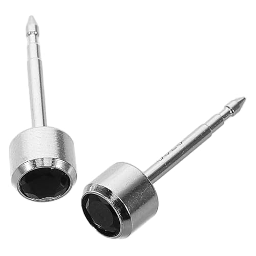 VALICLUD 1 Paar Spezielle Ohrringe Für Durchbohrte Ohren Winzige Ohrringe Ohrstecker Für Mädchen Schwarz Silber- VALICLUD 1 Paar Spezielle Ohrringe Für Durchbohrte Ohren Winzige Ohrringe Ohrstecker Für Mädchen Schwarz Silber- von VALICLUD