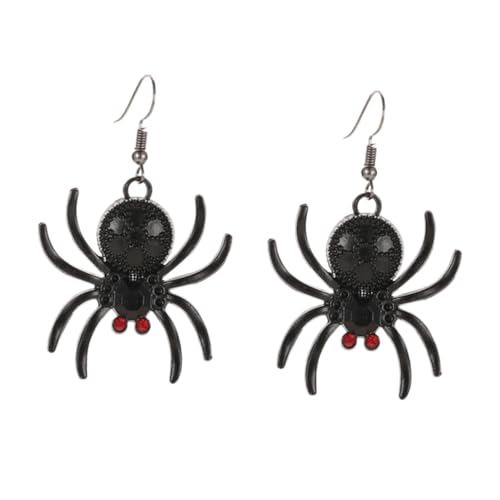 VALICLUD 1 Paar Spinnen Ohrgehänge Halloween Ohrring Schmuck Baumelnde Damenohren Ohranhänger Ohrhänger Schwarz VALICLUD 1 Paar Spinnen Ohrgehänge Halloween Ohrring Schmuck Baumelnde Damenohren Ohranhänger Ohrhänger Schwarz von VALICLUD