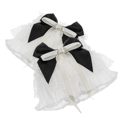 VALICLUD Spitzenhandschuhe für Damen Elegante Manschetten mit Gerüschtem Blumenmuster Aus Spitze für Hochzeit Teeparty Halloween VALICLUD Spitzenhandschuhe für Damen Elegante Manschetten mit Gerüschtem Blumenmuster Aus Spitze für Hochzeit Teeparty Halloween von VALICLUD