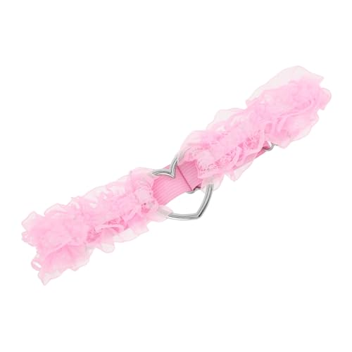 VALICLUD 1 Paar Spitzen Beinschmuck Strumpfbänder Für Frauen Stretch Bein Hochzeit Brautbeine Verstellbare Bein Strumpfbänder Für Knöchel Strumpfbänder Rosa Zinklegierung von VALICLUD