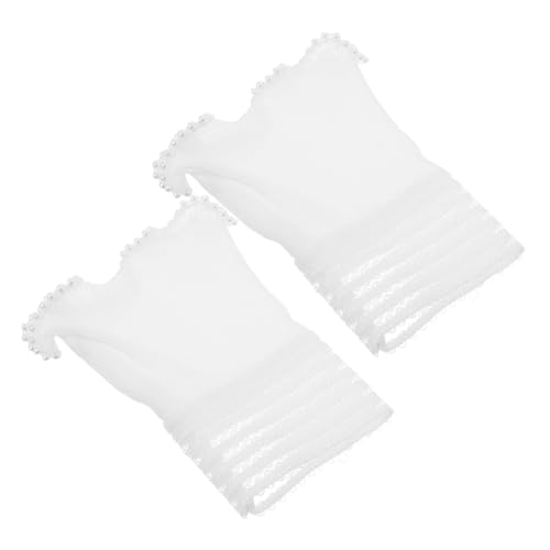 VALICLUD 1 Paar Spitzen Fake Ärmel Anbringbare Ärmel Weibliches Kostümzubehör Kunstpelz Kurze Handgelenksmanschette Gefälschte Armmanschette Rüschen Handgelenk Süße Armstulpen VALICLUD 1 Paar Spitzen Fake Ärmel Anbringbare Ärmel Weibliches Kostümzubehör Kunstpelz Kurze Handgelenksmanschette Gefälschte Armmanschette Rüschen Handgelenk Süße Armstulpen von VALICLUD