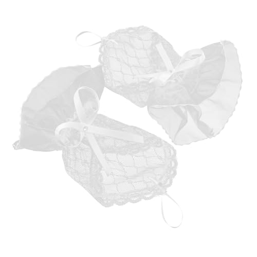 VALICLUD Fingerlose Spitzenhandschuhe Für Damen Lolita-mode Handgelenksmanschetten Mit Schleife Perfekt Für Besondere Anlässe Und Zum Tanzen von VALICLUD