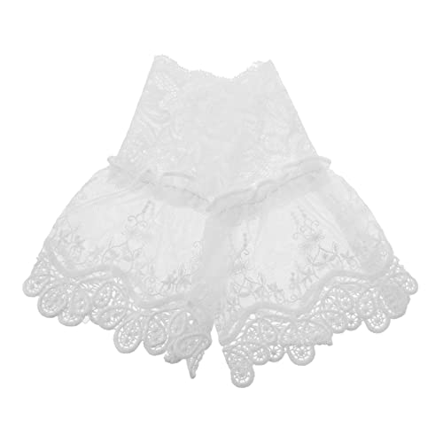 VALICLUD 1paar Frillende Fake-lace-sleeves Für Damen Falsche Ärmel Für Einen Stilvollen Look Als Modisches Accessoire Für Kleider Und Oberteile von VALICLUD