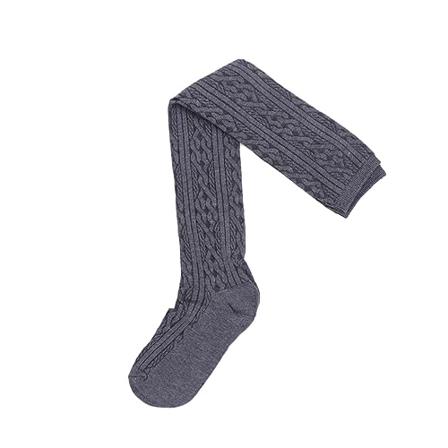 VALICLUD 1 Paar Kniehoher Warmer Strumpf Bunte Socken Farbsocken Schwarzer Oberschenkel Hoch Overknee-oberschenkelsocken Kniestrümpfe Mit Hohem Schlauch Hohes Fass Fräulein Stricksocken von VALICLUD