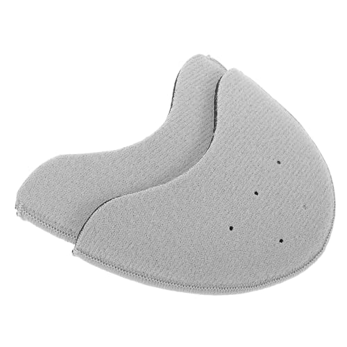VALICLUD 1 Paar Zehenpolster Pads barfuß Ballett Kissen für Adiletten Damen High Heels Zehenschutz geschmeidige Zehenärmel flexible Zehenmanschetten Zehenkappen Zehen Ärmel Polyester Grau von VALICLUD
