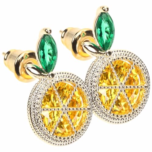 VALICLUD 1 Paar Zitrone Ohrstecker ohrringe süße Ohrstecker Ohr Zubehör Zitrone Schmuck Ohrschmuck Zitrone Zubehör Kupfer VALICLUD 1 Paar Zitrone Ohrstecker ohrringe süße Ohrstecker Ohr Zubehör Zitrone Schmuck Ohrschmuck Zitrone Zubehör Kupfer von VALICLUD