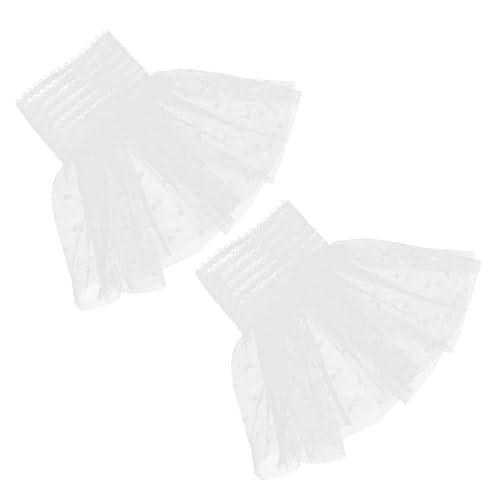 VALICLUD 1 Paar dekorative Manschetten elegant catchring Lolita-Spitzenmanschetten Armband aus Spitze Spitzenmanschetten für Damen Spitzen-Handgelenkhandschuhe für Damen abnehmbar Zubehör von VALICLUD