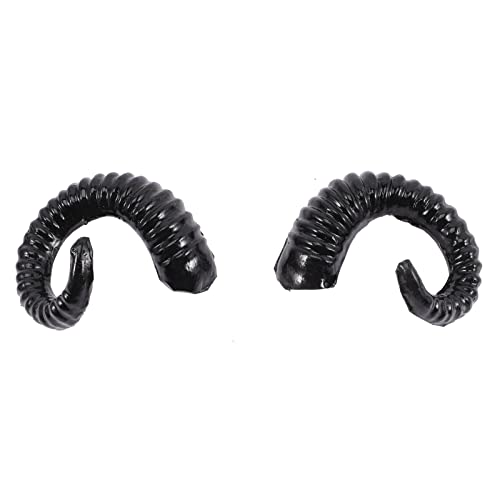 VALICLUD 1paar Schafhorn Haarschmuck Für Halloween Cosplay Hochwertiges Kunststoffkostüm Accessoire Für Partys Fotografie Und Festivals Leicht Und von VALICLUD
