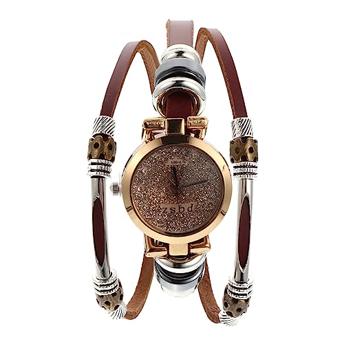 VALICLUD 1stück Damen Armbanduhr Aus Echtem Mit Wasserstein-Armband Modische Quarzuhr Und Bequem Für Frauen Und Junge Mädchen von VALICLUD
