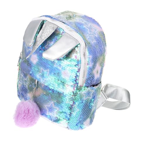 VALICLUD Einhorn Rucksack Glitzer Pailletten Rucksack für Kinder Persönliche Tasche Polyester mit Einhorn Design von VALICLUD