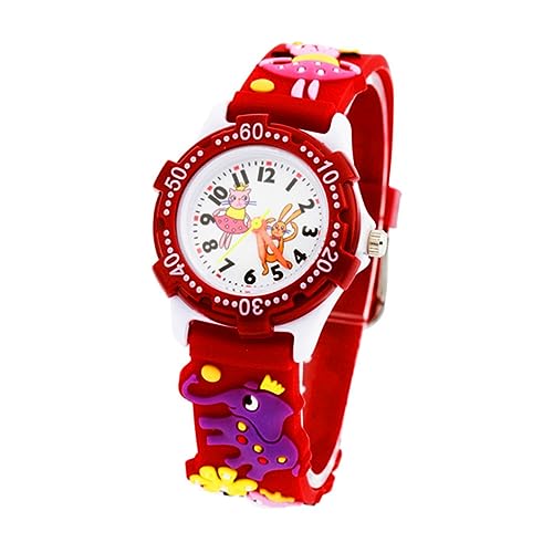VALICLUD Junge Mädchen Armbanduhr Für Mädchen Mit Cartoon Tiermuster Leichte Und Schöne Uhr Mit Klaren Ziffernblättern Und Langer Lebensdauer von VALICLUD