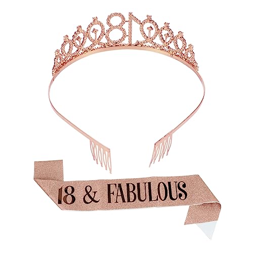 VALICLUD 1 Satz 2 Stück Krone zeremonieller Gürtel Etikette-Gürtel zum Geburtstag Tiara für Frauen Dekoration Und party outfit party sachen ritueller Partyetiketten Legierung von VALICLUD