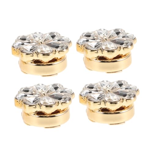 VALICLUD Stilvolle Damen Strass Knöpfe 4 Stück Legierung Blumenform Für Formelle Kleidung VALICLUD Stilvolle Damen Strass Knöpfe 4 Stück Legierung Blumenform Für Formelle Kleidung von VALICLUD