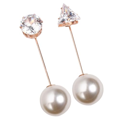 VALICLUD 1 Satz Brosche Retro Perle Pullunder Damen Westernanzug Brustnadel Modische Anstecknadel All-match Brustnadel Kleidernadel Seidenschalschnalle Legierung 2 Stück von VALICLUD