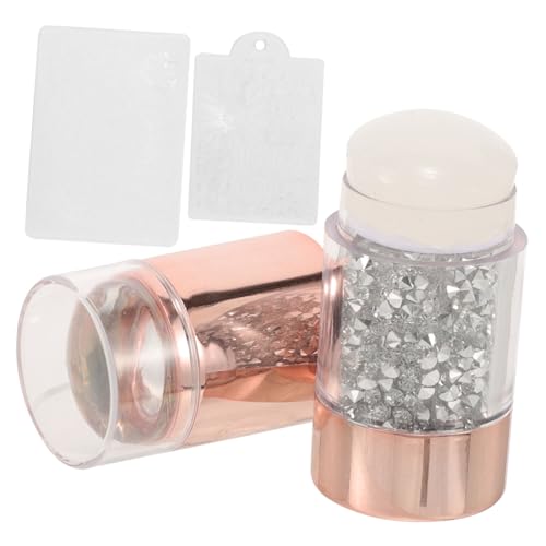 VALICLUD 1 Satz Doppelköpfiges Nagelstempel Transparenter Nagelkunst Stempel für DIY Maniküre Vielseitiges Nagelkunstwerkzeug für Einzigartige Designs und Nailart Enthusiasten von VALICLUD