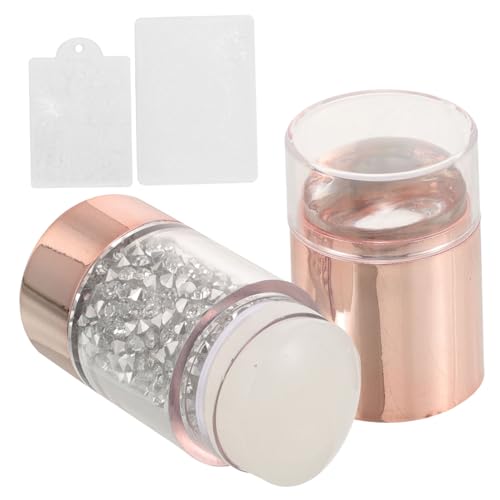 VALICLUD Nagel Stamper Für Nail Art Doppel-end Maniküre Stempel Werkzeug Nagel Stanzen Tool Mit Leichtem Und Kompaktem Design Für Einfache Anwendung Und Aufbewahrung von VALICLUD