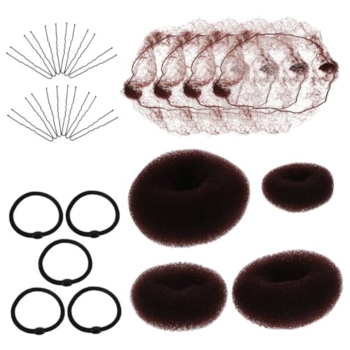 VALICLUD Haarnetz Mit Flechtwerkzeugen Und Haarspangen Für Dutt-hairstyling Unsichtbares Netz Für Natürlichen Look Geeignet Für Ballett Und Tägliche Nutzung von VALICLUD