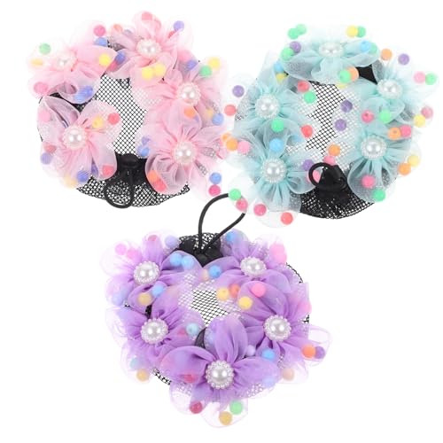 VALICLUD Ballett Haarnetz Für Mädchen Elastisches Haarknoten-bezug Ballett Haarschmuck Haarnetz-dutt Für Tanz Abdeckung Für Bun Haargummi Für Ballett-accessoires von VALICLUD