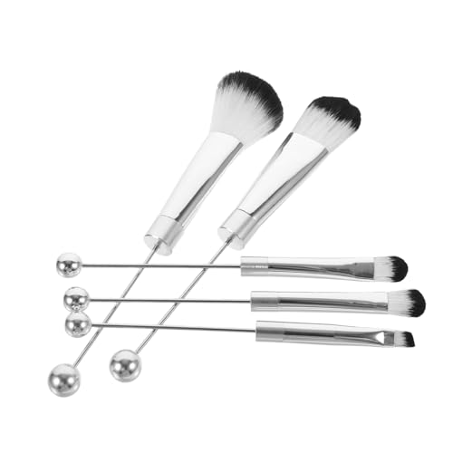 VALICLUD 1 Satz Makeup Pinsel Set Teiliges Kosmetikpinselset mit Silbernen Metallgriffen Vielseitige Anwendung für Puder Blush und Lidschatten für Reisen und Tägliche Nutzung Leicht und von VALICLUD