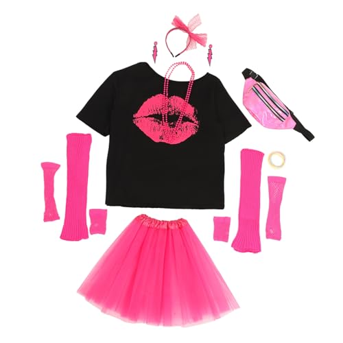 VALICLUD 1satz Jahre Retro Kostümsatz Für Damen Party Zubehör Mit Halskette Und Armband Für Karneval Halloween Und Themenfeiern Leicht Und Bequem Perfekter Blickfang Für Jede Feier von VALICLUD