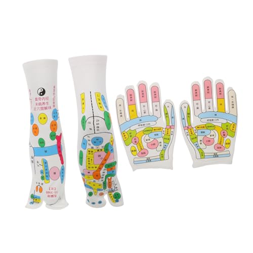 VALICLUD 1 Satz Massagehandschuhe und Socken Muskel Socken mit Akupunkturpunktdruck Massagehandschuhe tragbar Massage-Handauflagen Handmassagegerät für Männer Massagezubehör Stoff von VALICLUD