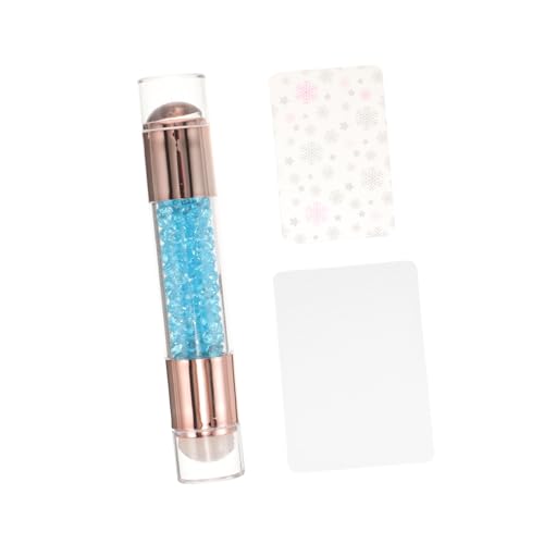 VALICLUD 1 Satz Nagelstempel-Werkzeug Nagelprägeplatte Nagelstempel aus Silikon Gel-Nagelstempel Nagelstempel mit französischer Spitze Französischer Maniküre-Stempel Plastik von VALICLUD