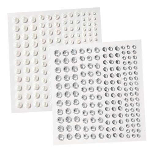 VALICLUD 1 Satz Perlengesichts -Make -up -Tränendiamant Herstellung Handwerk Farbe erröten Aufkleber deko Nagelperlen für Nagelkunst Perlen mit flacher Rückseite Acryl von VALICLUD