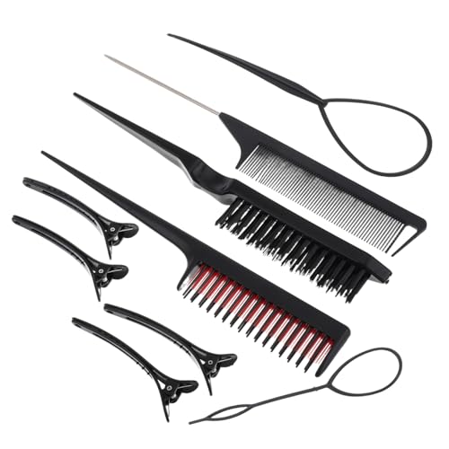 VALICLUD 1 Satz Satz Friseurwerkzeug-Set Haarschleifen-Styling-Tool Stielkämme zum Haarstyling Kamm mit Metallpickel Stylingkamm für Männer Schwanzkamm für Haare Kunststoff Schwarz VALICLUD 1 Satz Satz Friseurwerkzeug-Set Haarschleifen-Styling-Tool Stielkämme zum Haarstyling Kamm mit Metallpickel Stylingkamm für Männer Schwanzkamm für Haare Kunststoff Schwarz von VALICLUD