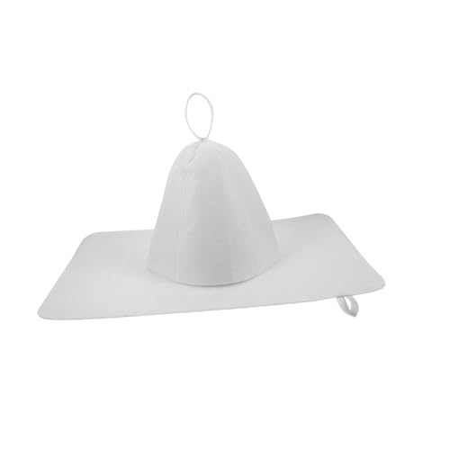 VALICLUD 1 Satz Sauna Hut mit Wasserabsorbierendem Pad Wiederverwendbare Filzkappe für Herren und Damen Zubehör für Saunagänger Bequeme und Atmungsaktive Badekappe von VALICLUD