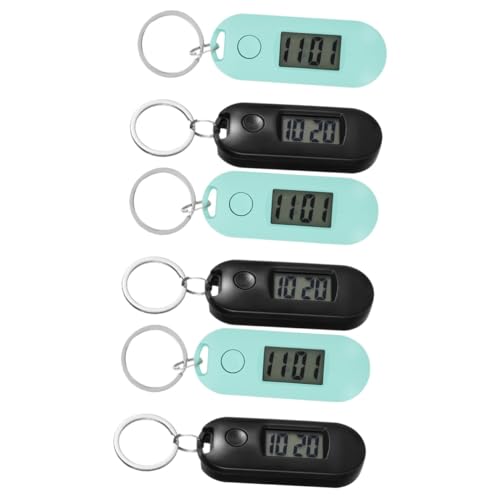 VALICLUD 2stücke Digitale Taschenuhr Aus Kunststoff Tragbar Und Praktisch Für Studenten Mit Clip-Funktion Für Schlüsselbund Und Gürtel Klein Und Leicht Für Prüfungen Und Schule von VALICLUD