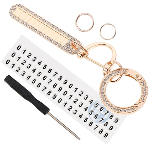 VALICLUD 1 Set Strass-schlüsselanhänger Schlüsselanhänger Schlüsselband Schlüsselring – Mit Verlorener Nummer Exquisiter Schmuck Für Männer Und Frauen Karabiner Für Schlüssel von VALICLUD