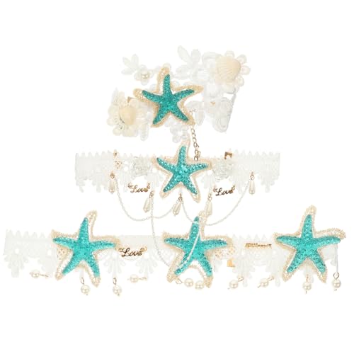 VALICLUD Sommer-stirnbänder Mit Perlen-haargirlanden Haar-accessoires Für Frauen Kopfbedeckung Im Ethno-stil Für Partys Und Feiern Mit Stirnband Halskette Und Armband VALICLUD Sommer-stirnbänder Mit Perlen-haargirlanden Haar-accessoires Für Frauen Kopfbedeckung Im Ethno-stil Für Partys Und Feiern Mit Stirnband Halskette Und Armband von VALICLUD