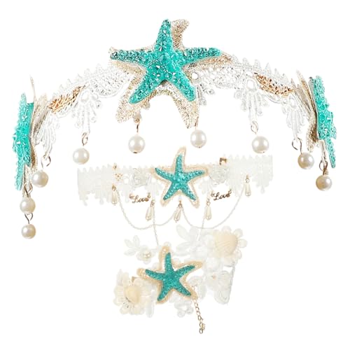 VALICLUD Sommer Stirnbänder Kopfbedeckung Für Frauen Haarschmuck Perlen Haarband Partyzubehör Strand Hochzeit Schmuck Ornament von VALICLUD