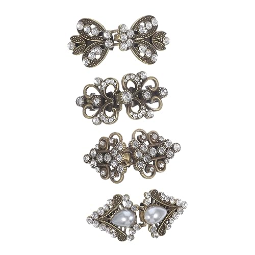 VALICLUD Vintage-reversclip 4-teilige Schalnadel Umhangschnalle Cardigan-clip Kragenclip Für Damen von VALICLUD