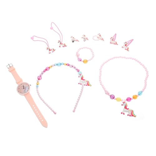 VALICLUD 1 Satz Uhrenset Kleinkind Mädchen Schmuckset Halsketten für kleine Mädchen Haarschmuck Digitaluhr Einhorn-Armband für Mädchen Geburtstagsgeschenk für Mädchen kleines Mädchen von VALICLUD