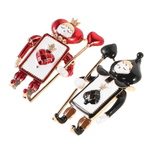 VALICLUD 1 Satz Vintage Spade Soldier Brosche Dekorative Anstecknadel Für Kleidung Hüte Krawatten Stilvolle Weihnachts Accessoires Strapazierfähigem Für Damen Herren 2 Stück von VALICLUD