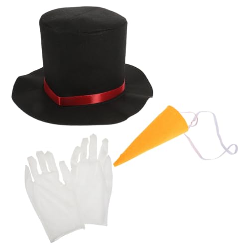 VALICLUD 1satz Schneemann Bastelset Für Weihnachten Teiliges Diy Mit Karottennase Hut Und Handschuhen Kreative Weihnachtsdekoration Für Festliche Stimmung Und Familienaktivitäten von VALICLUD