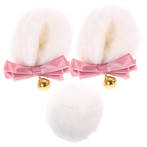 VALICLUD 1satz Bärenohren Haarclips Set Mit Niedliche Cosplay Zubehör Für Kostümpartys Haarspangen Für Frauen Wiederverwendbar Und Kawaii Design Weiß von VALICLUD