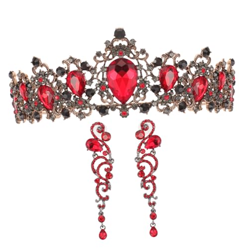 VALICLUD 1 Satz barocker Haarschmuck Kronen für Frauen Geburtstagsaccessoires für Frauen Frauenkrone hochzeitsschmuck hochzeits schmuck Fee Zubehör Trachtenkronen für Damen Legierung von VALICLUD