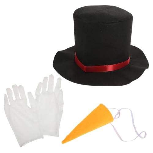 VALICLUD 1 Satz schneemann DIY zubehör Zubehörset Schneemann Weihnachts-Schneemann-Kostüm weihnachtsbasteln weihnachts basteln Weihnachtsschneemanndekorationen schneemann DIY material Stoff von VALICLUD