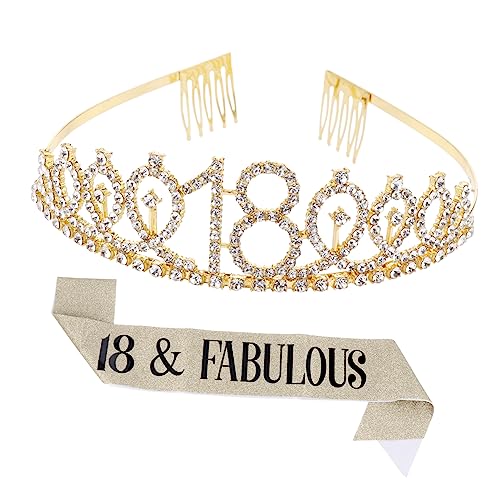 VALICLUD 1satz Birthday Set Mit Etiquette Belt Und Goldener Schärpe Für Mädchen-geburtstagsfeiern Bequemes Und Langlebiges Material Für Unvergessliche Feiern von VALICLUD