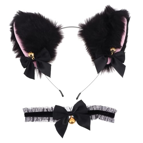 VALICLUD 1 Set Glocke Choker Stirnband Haargummis mit Schleifen Tierhaar Haarspangen Ohr Haarreifen Plüsch Ohr Haarreifen Abschlussball Kopfbedeckung Kreatives Halsband Kopfhörer Stirnband Spitze VALICLUD 1 Set Glocke Choker Stirnband Haargummis mit Schleifen Tierhaar Haarspangen Ohr Haarreifen Plüsch Ohr Haarreifen Abschlussball Kopfbedeckung Kreatives Halsband Kopfhörer Stirnband Spitze von VALICLUD