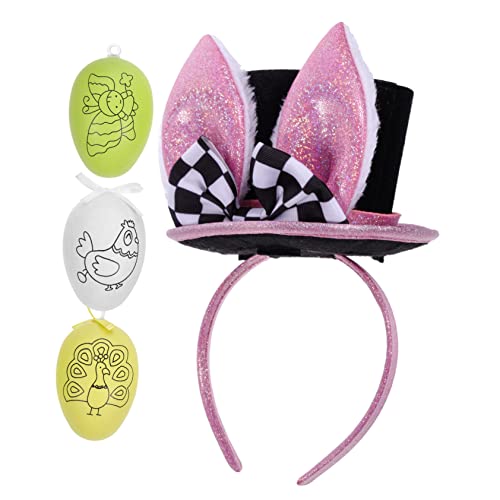 VALICLUD 1 Set Hasen Stirnband Kaninchen Design Haarreifen Hasenohren Kostüm Hasenohren Stirnband Haar Accessoires Ostern Party Cosplay Requisite Stirnbänder Kinder von VALICLUD