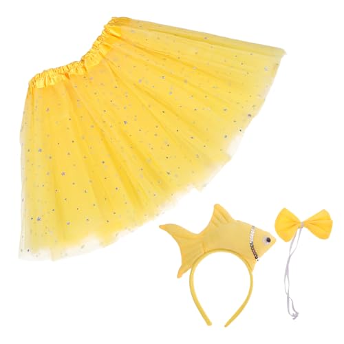 VALICLUD 1satz Plüschset Für Mädchen Mit Haarband Fliege Und Rock Im Meerestier- Für Halloween-partys Verkleidungen Und Tägliches Tragen Langlebiges Material Sorgt Für Und von VALICLUD