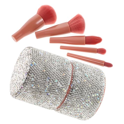 VALICLUD Gesichts Und Augenpinsel-set Mit Make-up-box-organizer Bling-design Für Reisen Und Alltag Inklusive Foundation-mischpinsel Und Puder-lidschattenpinsel von VALICLUD