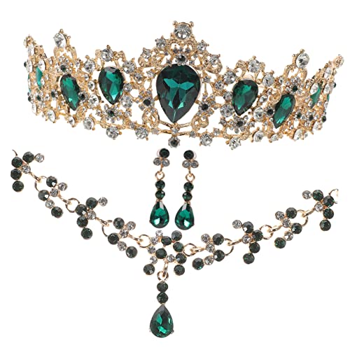 VALICLUD 1 Set Party Kostüm Zubehör Halskette Kronenschmuck Für Mädchen Kostümschmuck Damengeschenke Hochzeitskleid Zubehör Damenschmuck Eleganter Schmuck Grün VALICLUD 1 Set Party Kostüm Zubehör Halskette Kronenschmuck Für Mädchen Kostümschmuck Damengeschenke Hochzeitskleid Zubehör Damenschmuck Eleganter Schmuck Grün von VALICLUD