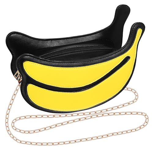 VALICLUD 1 Set Personalisierte Lustige Bananentasche Bananen Geldbörse Süße Obsttasche Geldbörse Süße Bananentasche Messenger Tasche Tasche In Bananenform Umhängetasche Damen von VALICLUD