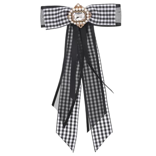 VALICLUD 1 Stk. Krawatte binden Hemd-Accessoire Broschen für Damen Stellnadel Perlenkleid ribbon bandfeile Halsbinder brautkleider Accessoires für Damenbekleidung Perlenfliege Zinklegierung von VALICLUD