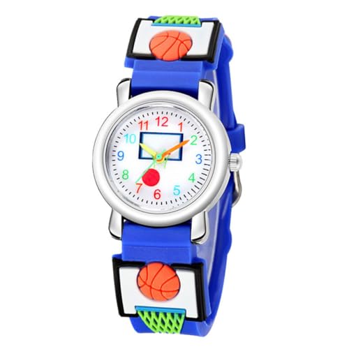 VALICLUD 1stück Kinderuhr Cartoon Basketball Armbanduhr Für Jungen Und Mädchen Leicht Für Jahre Fröhliches Design Zufällige Farben von VALICLUD